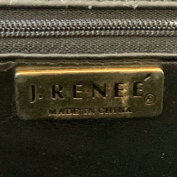 Vintage J.Renee 80s black suede purse - Picture 7 of 16